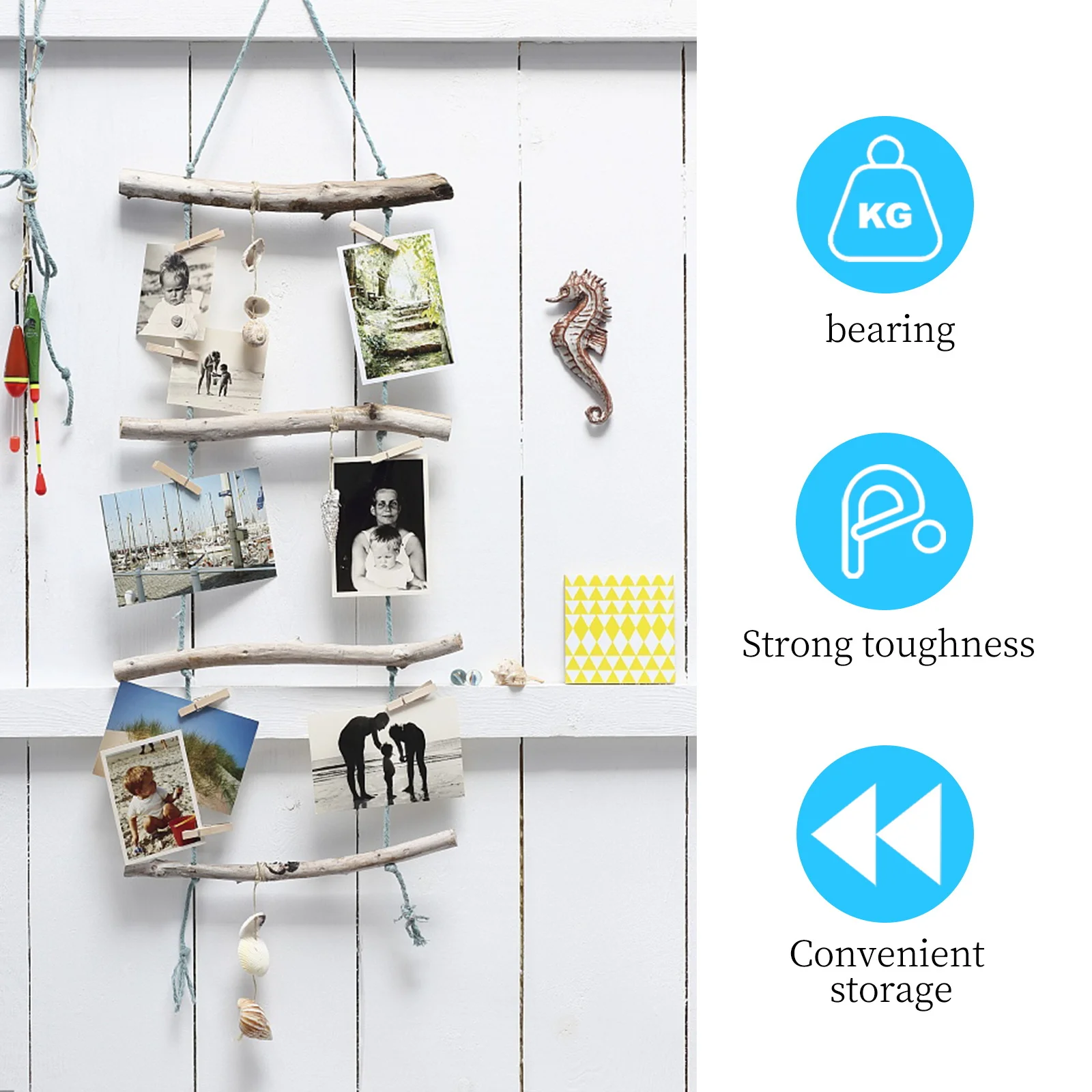 

1Pcs Elegant Chain Photo Clips Home Decor Hanging Picture Clamps Holder Long Lasting Hanging Chain Unique Clips