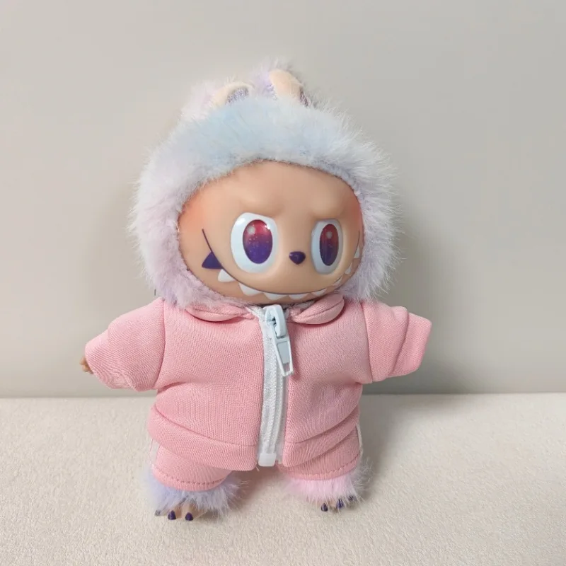 

Для Labubu V1 V2 для Bao-ao наряд, кукольная одежда, модная спортивная одежда, одежда для кукол, толстовки одного цвета, аксессуары для кукол