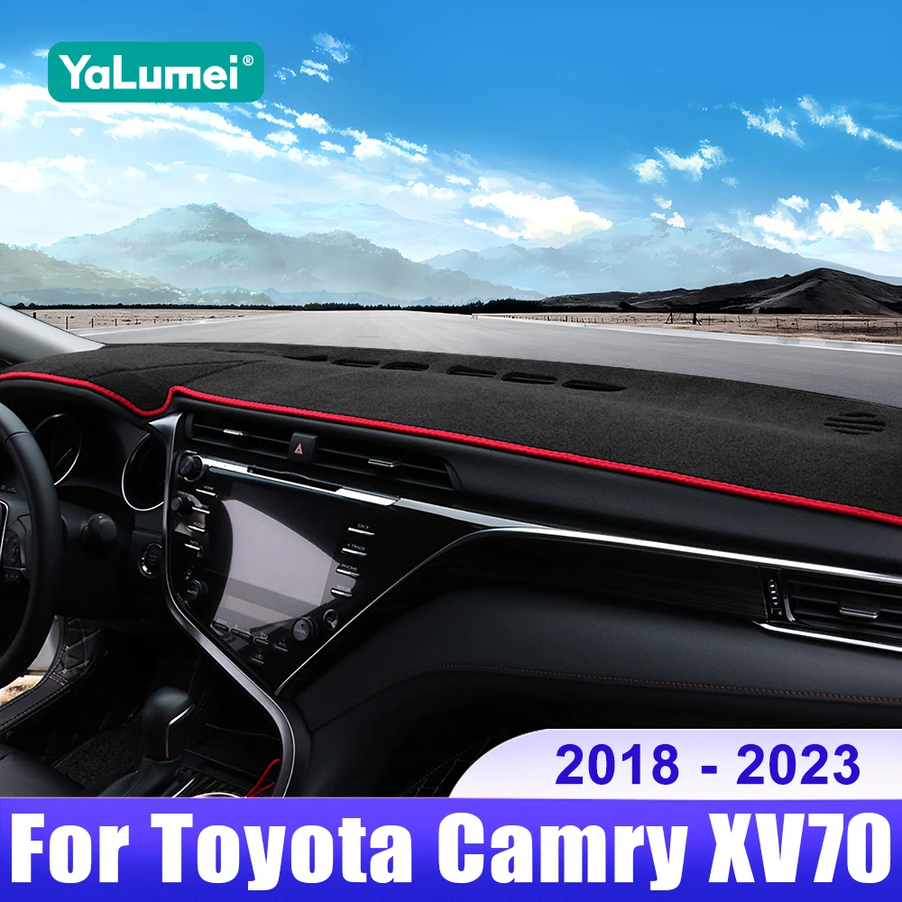 

For Toyota Camry XV70 2018 2019 2020 2021 2022 2023 Camry 70 Hybrid Car Dashboard Cover Dash Mat Sun Shade Non-slip Accessories