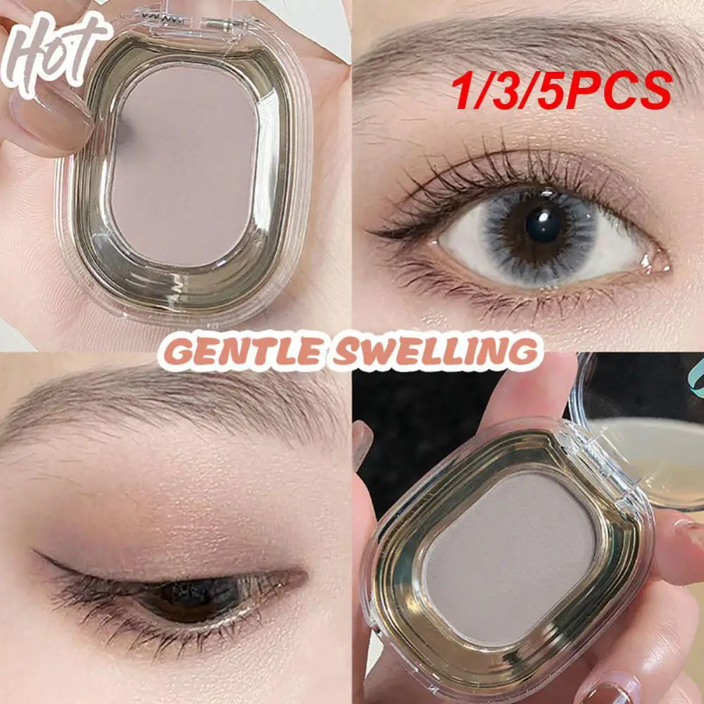 1/3/5PCS Smooth Glitter Eyeshadow Gentle And Clear 9 Colors Monochrome Eyeshadow Eye Cosmetics Matte Eye Shadow Waterproof