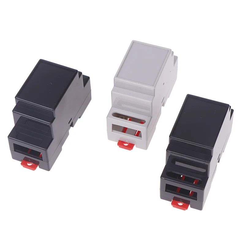 1PC 88x37x59mm 35-Rail Mounting Instrument Housing DIN Rail PLC Junction Box Plastic Electronics Box Project Case 4Colors view 4