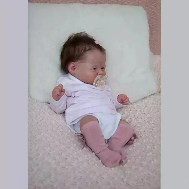 50cm Realistic Newborn Baby Doll Soft Vinyl Washable Reborn Doll Toy Lifelike Infant Play Doll for Kids Birthday Gift