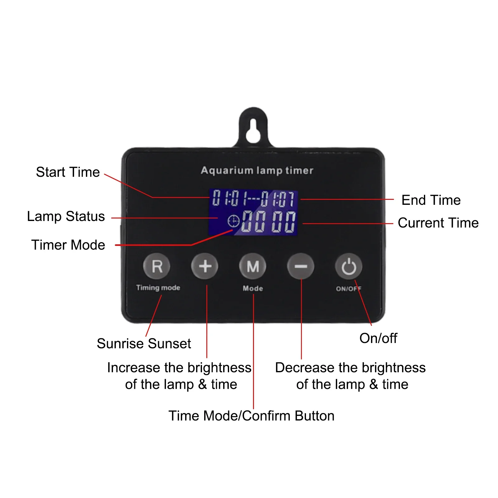 Aquarium Light Timer Offering Advanced Features Such as Sunrise/Sunset Simulation to Enhance Your Aquatic Environment
