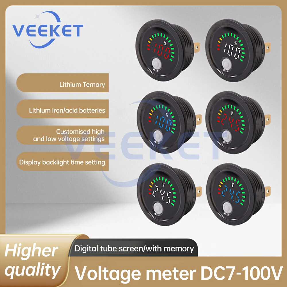 DC7-100V Mini LED Digitale Voltmeter Display Bedraad/Termina Auto Spanning Stroom Indicator Meter Volt Detector Tester