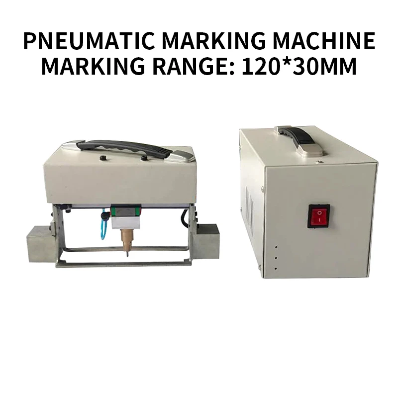 

Portable Marking Machine VIN Code 160*90 Pneumatic Metal Dot Peen Marking Machine Plotter Printer Coding Machine