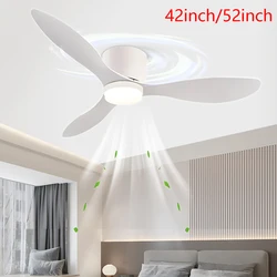 LED-licht DC-motor Moderne plafondventilator Keuken Woonkamer Eetkamer Huishouden Hoog luchtvolume Afstandsbediening Hanglamp