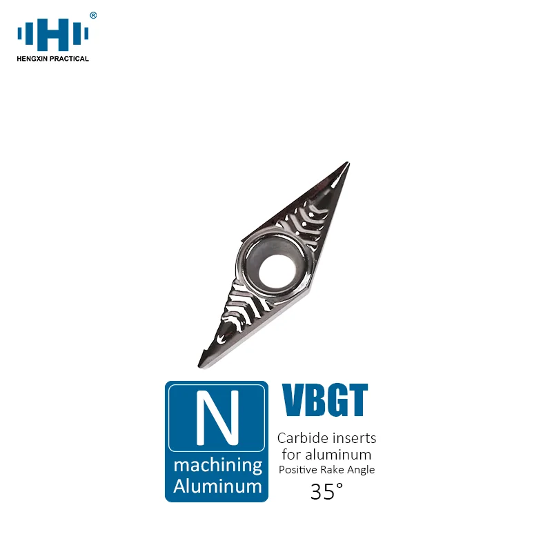 

HENGXIN Carbide Insert for Aluminum VBGT110302 VBGT110304 VBGT160402 VBGT160408 AK H01 Blade Lathe Parts VBGT CNC Cutter Tools