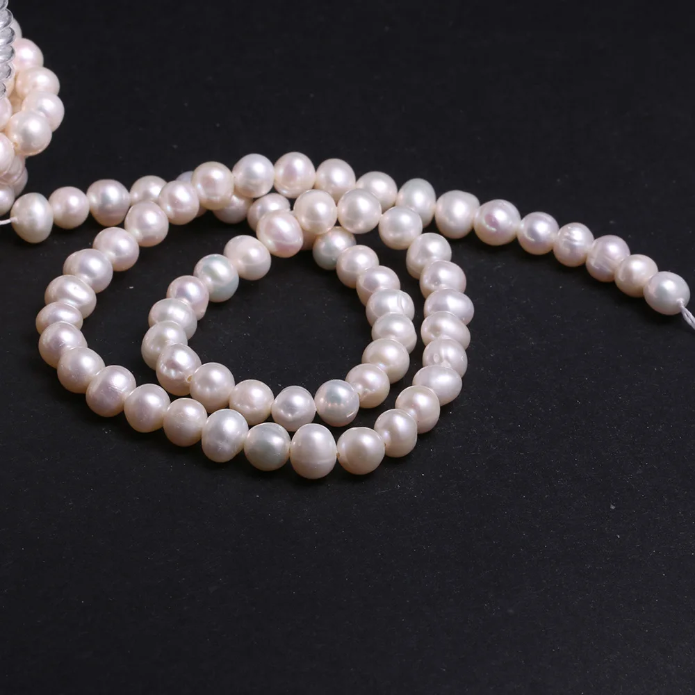 AA Minor Blemishes Natural Freshwater Pearls Loose Spacer Beads for Jewelry Making Supplies DIY Necklace Bracelet Accessories