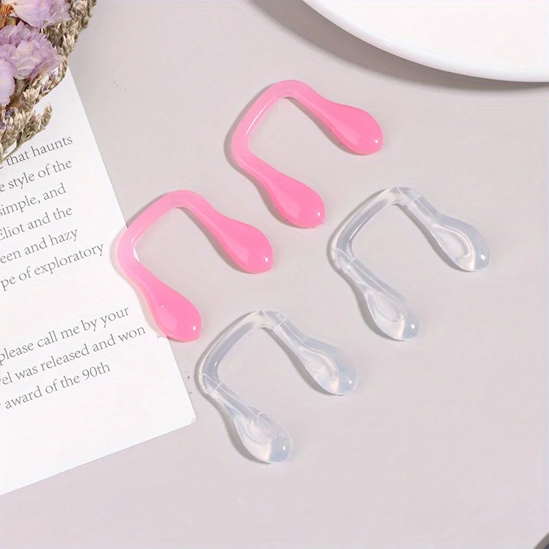 10pcs Comfortable U-Shaped Silicone Glasses Nose Pads - Reduces Marks, Fits Most Eyewear