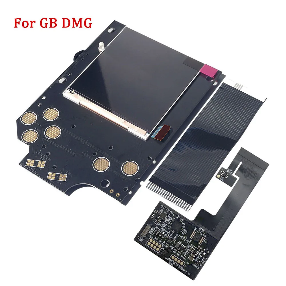 Full Screen IPS LCD Kits Replacement for GB DMG IPS LCD Backlight High light Brightness 36 vintage background colors adjustable