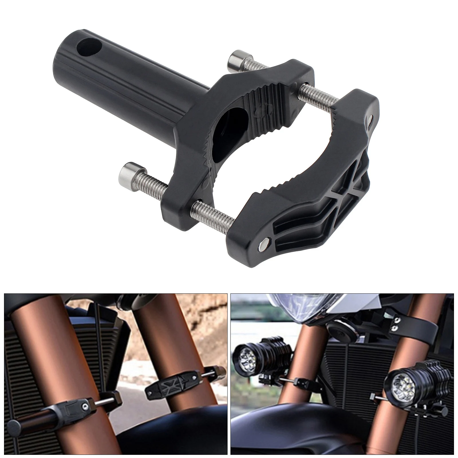 

Motorcycle Bumper Bracket Mount Modified Headlight Stand Spotlight Extension Pole Universal Motorbike Scooter ATV Mount Bracket