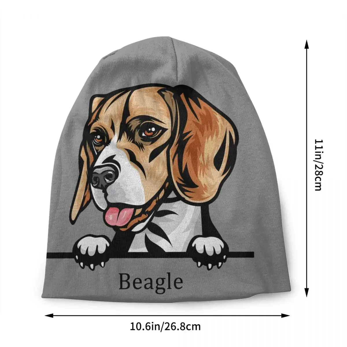 Peeking Dog Beagle Bonnet Hats Street Knit Hat For Women Men Warm Winter Pet Animal Skullies Beanies Caps