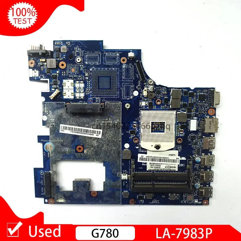 

Used For Lenovo G780 LA-7983P Notebook Motherboard QIWG7 PGA989 HM76 DDR3 Laptop Main Board