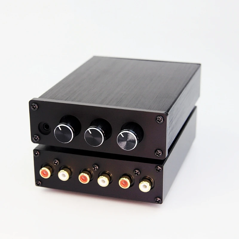 HIFI ضياع 1 المدخلات 3 الناتج RCA HUB موزع الصوت إشارة مفتاح جهاز انتقاء مصدر الجلاد لهجة حجم للوحة مكبر للصوت