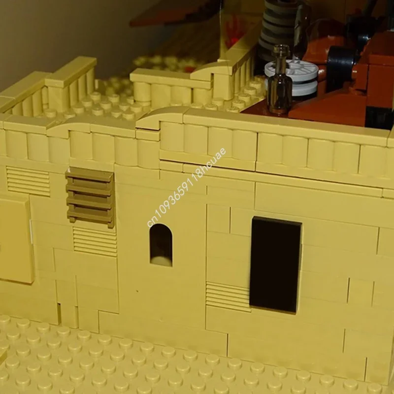 636pcs MOC Tatooine Double Building Slums Star Battle Model Blocks Toy Architecture Christmas Gift Assemble DIY Education Kids