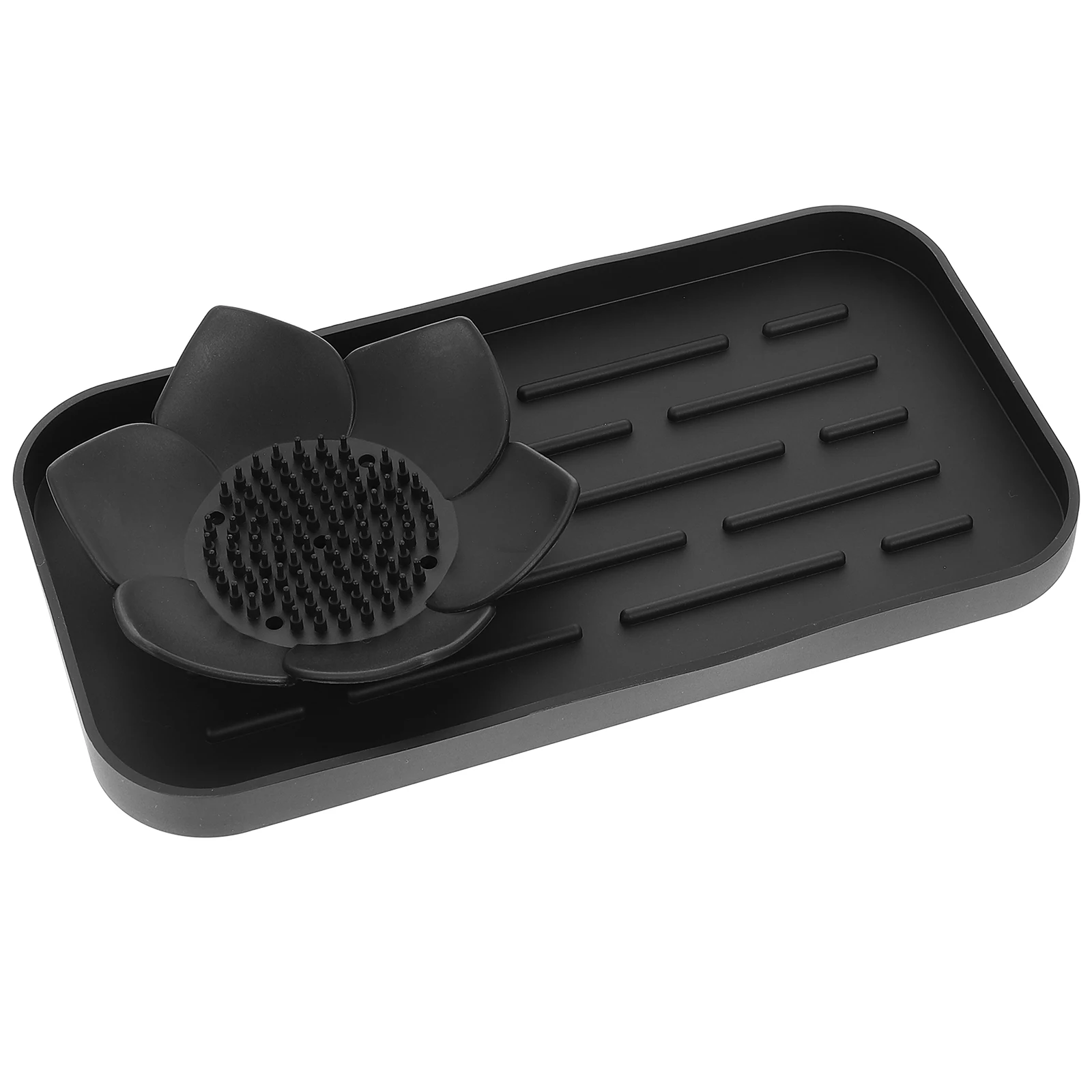 

Silicone Soap Holder Draining Tray Kitchen Bathroom Accessories Long Lasting Strong Capacity