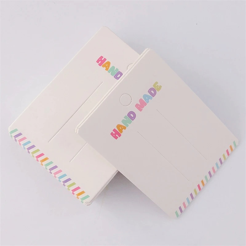 50PCS Hairpin Packaging Cards Necklace Display Cards With Bags Jewelry Display Cards Self-Seal Bags Paper Label Tags