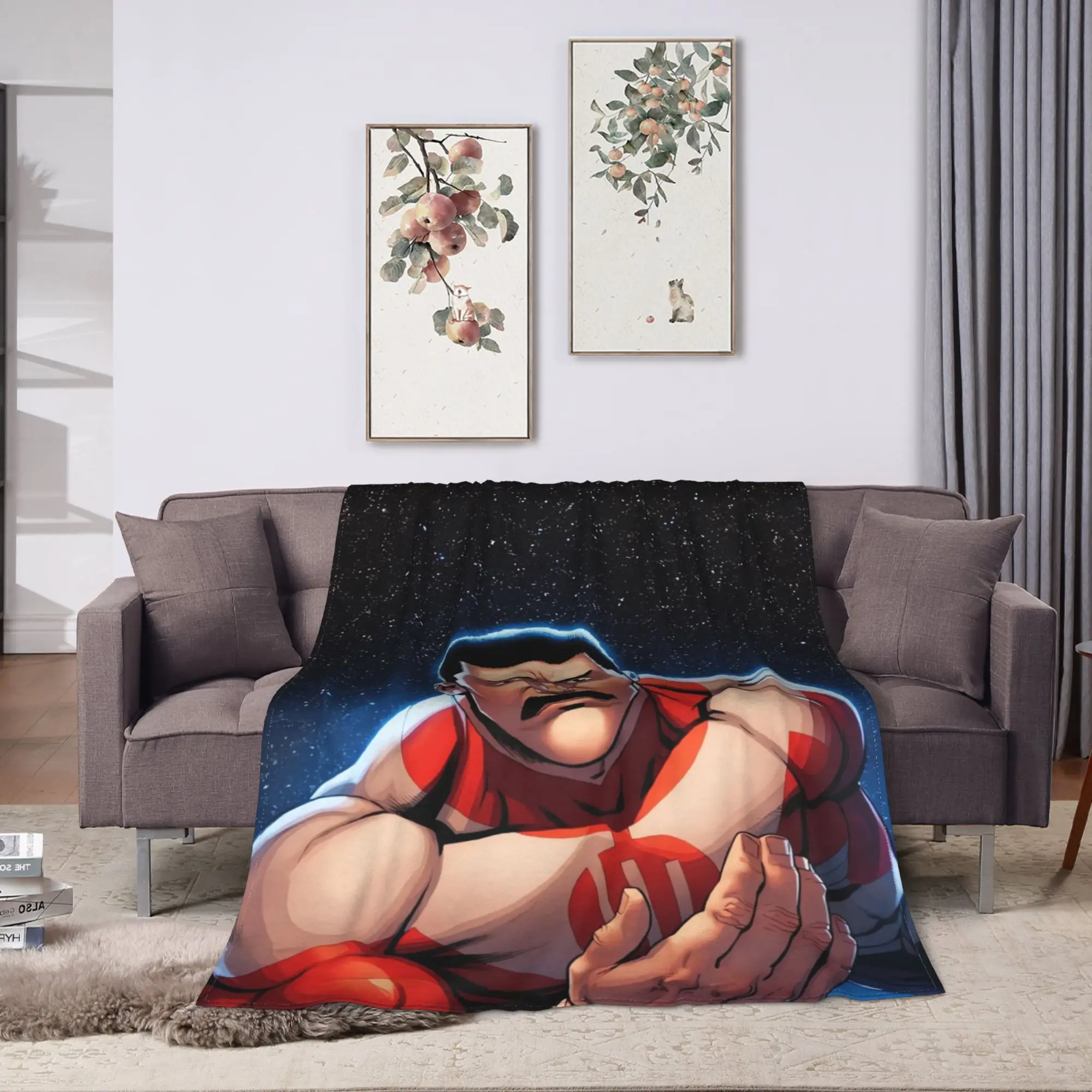 Super Warm Blanket Travel Office invincible thragg Omni-Man In Starry Space Bedding Throws Bedspread For Couch Sofa Bed Sofa Bed