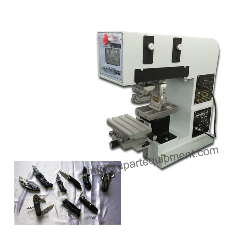 Automatic Knife Pad Printing Machine With Open Inkwell Small Pad Printer Desktop Tampon Printing Machine For Logo