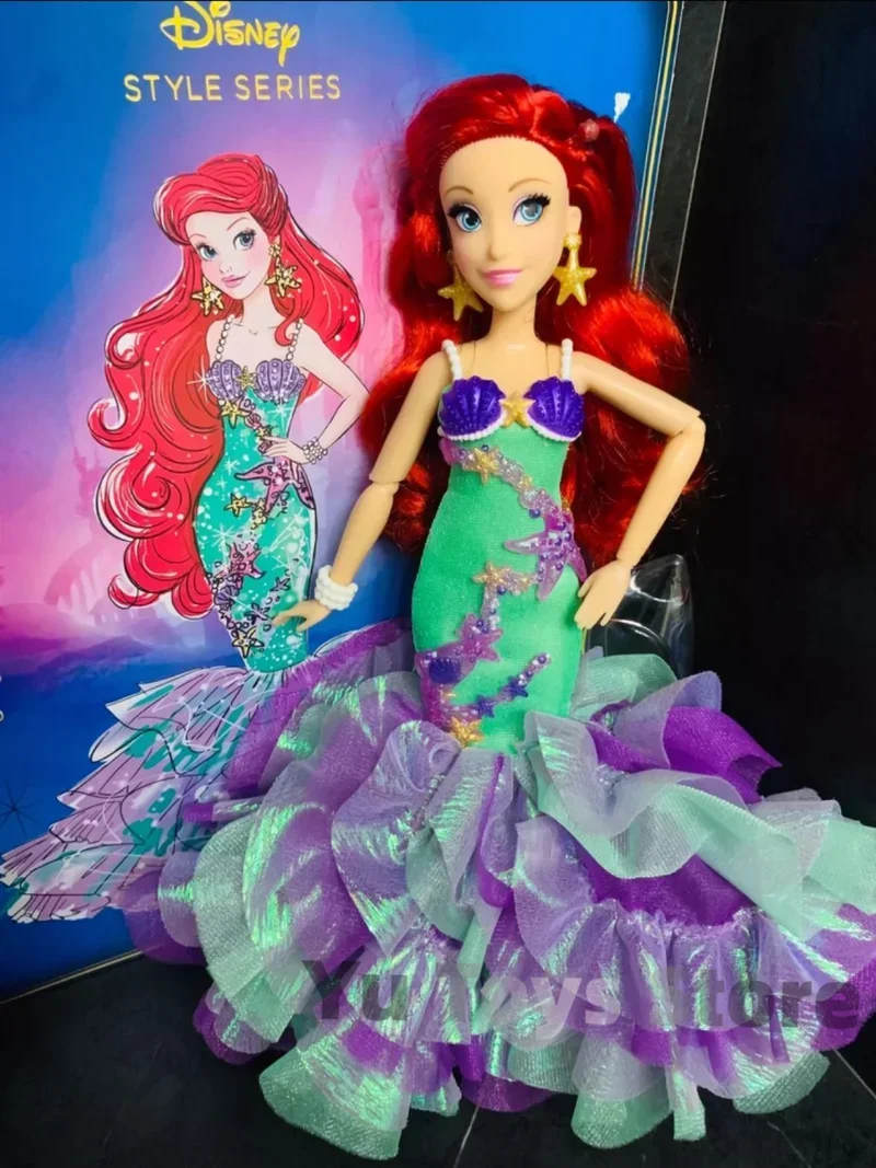 

Original Disney Version Hasbro Princess Kawaii Figure Ariel Fashion Doll Ornament Accessories Collection Toy Birthday Gift Girl