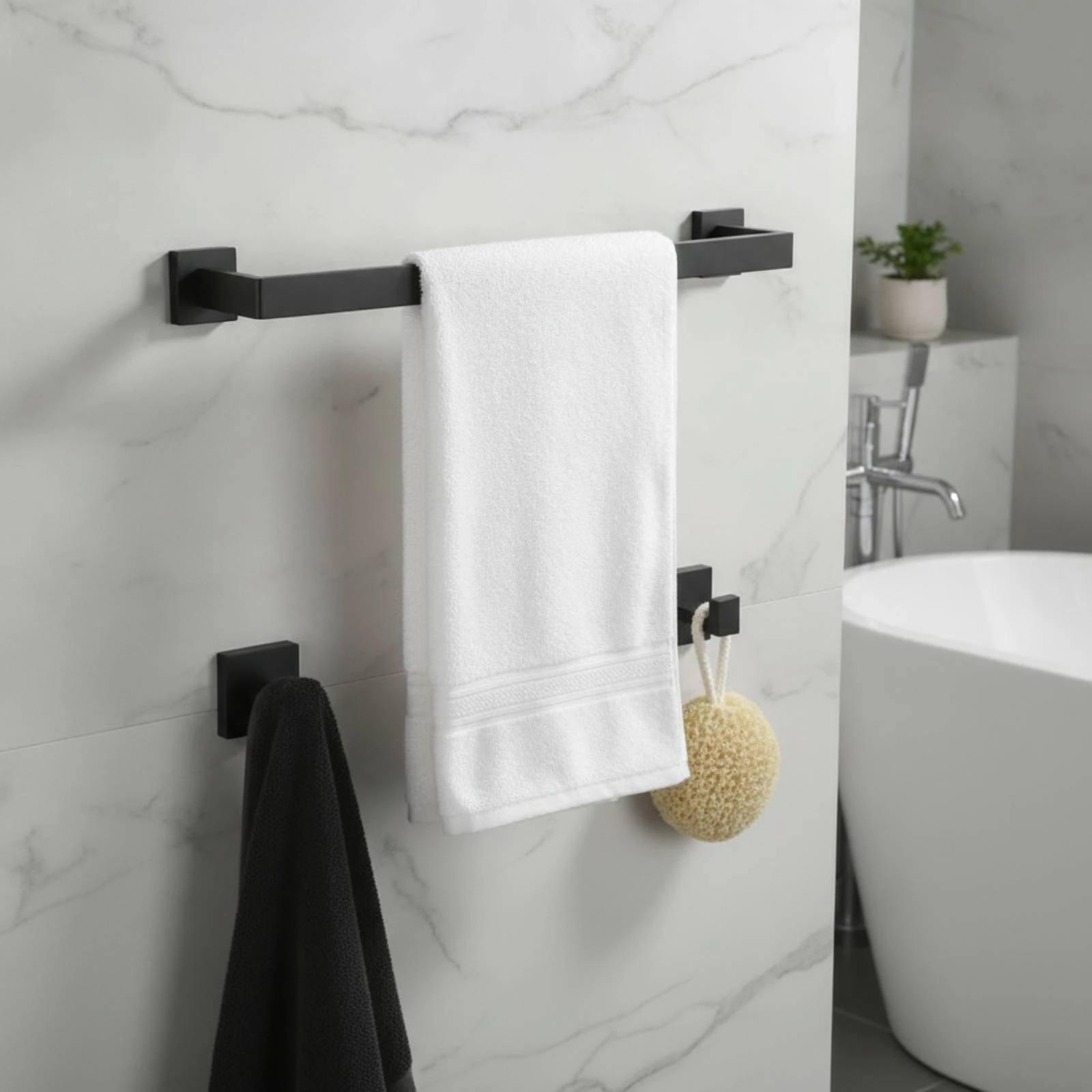 3 Pieces Bathroom Hardware Set Stainless Steel Towel Loop Bathroom Tissue Holder Holder Brushed Towel Bar Minimalist