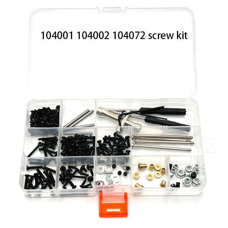 WLtoys 104001 104002 104072 1/10 RC Car Spare Parts Whole Screws Box Kits M2 M2.5 M3 M4 Nut Allen Wrench Ball Screw Etc.