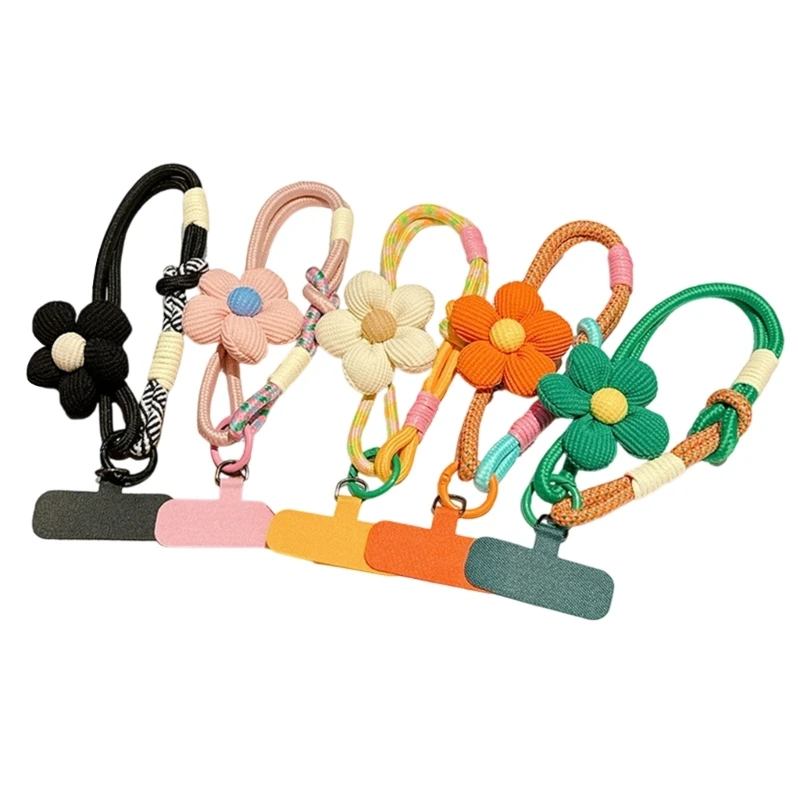 Modisches Blumenmuster, universelles Handy-Handgelenk-Lanyard für Anti-Verlust-Sicherheit – Detail 1