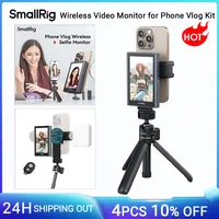 Pantalla de Monitor de Selfie de vídeo inalámbrico SmallRig, Kit de Vlog de teléfono para cámara trasera de sincronización de iPhone 17 con Clip de soporte magnético para teléfono remoto