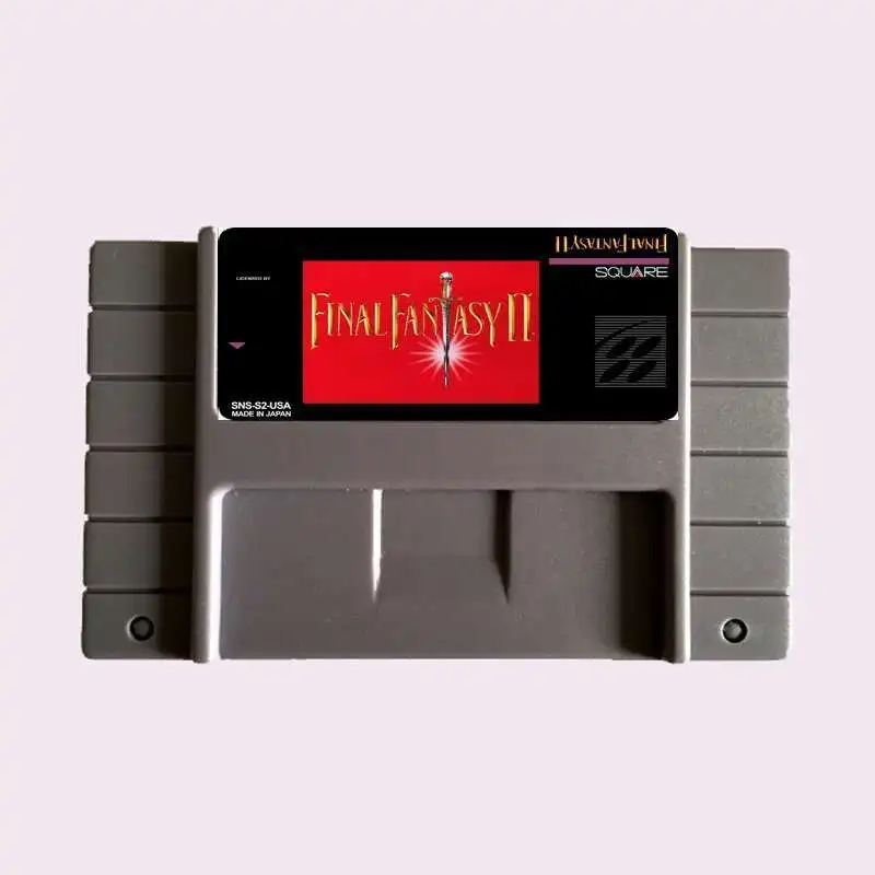 

Save File Final Fantasy 2 NTSC 16 Big Gray Game Card For USA Version Game Player
