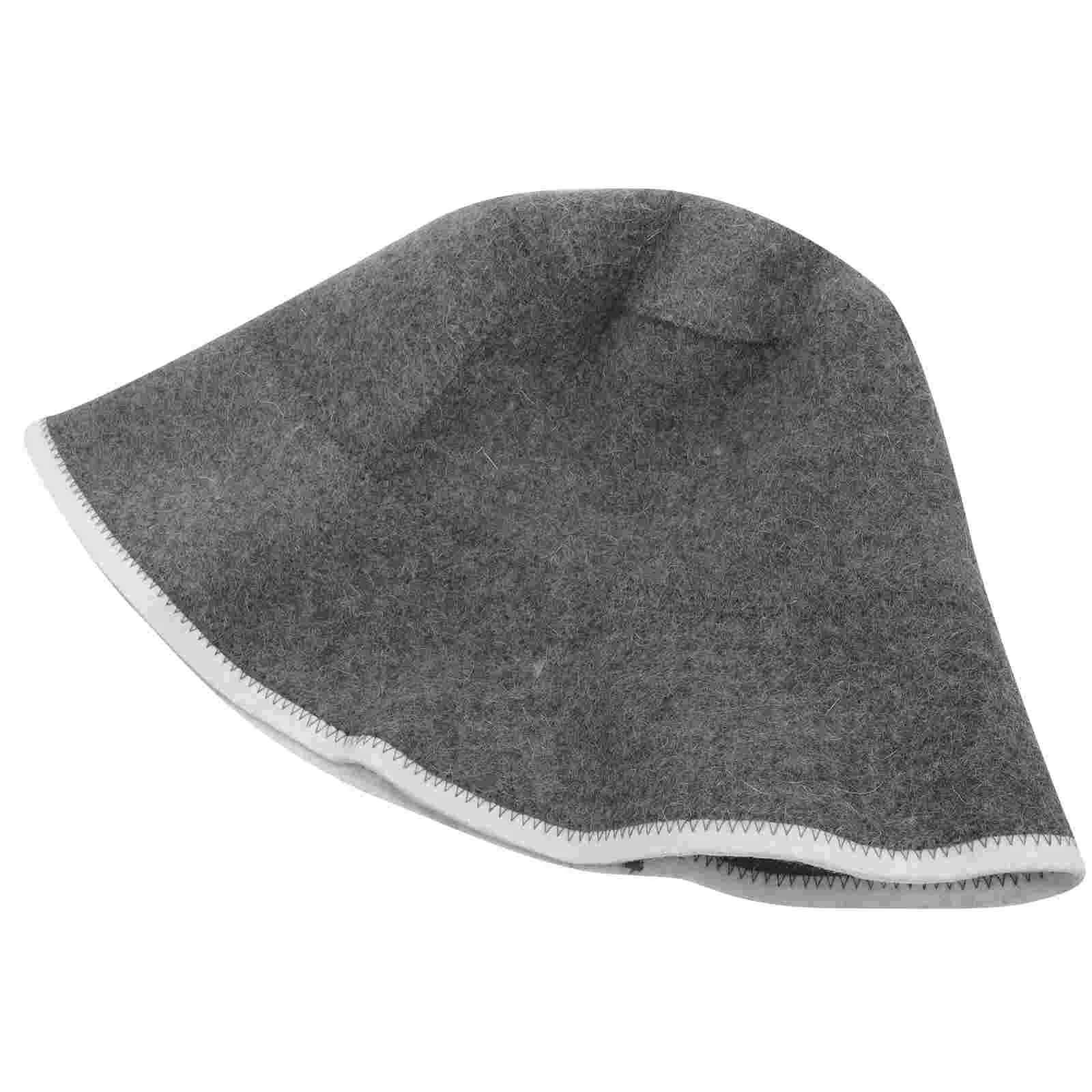 Wool Sauna Hat Breathable Lightweight Supplies Accessories Bathroom Shower Hats for Women Portable Caps