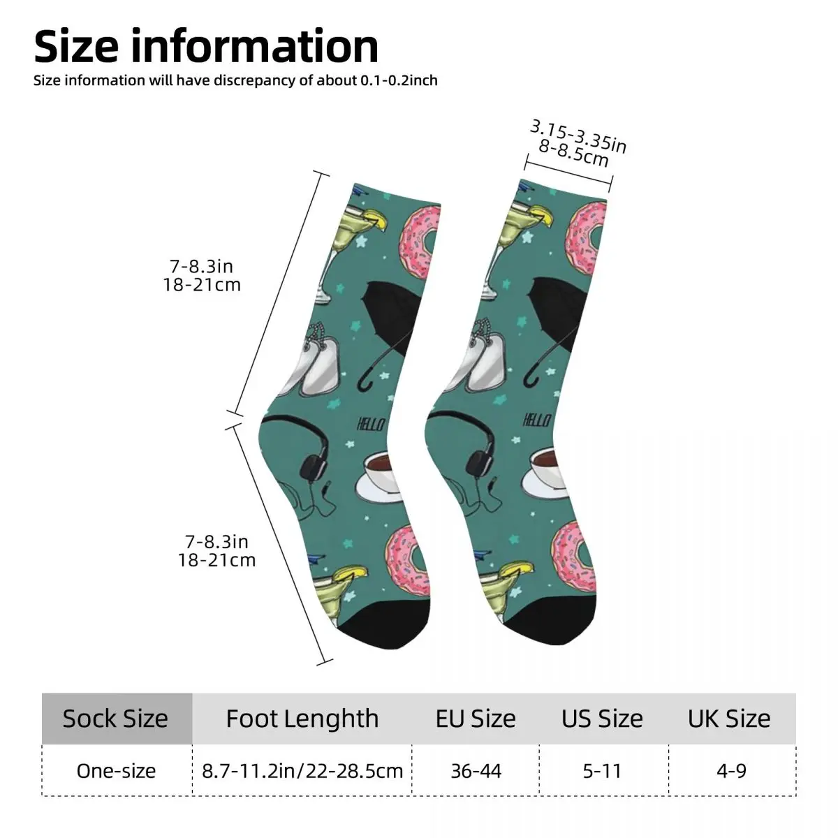 The Umbrella Academy Collage Socks Harajuku Super Soft Stockings All Season Long Socks for Man's Woman's Birthday Present