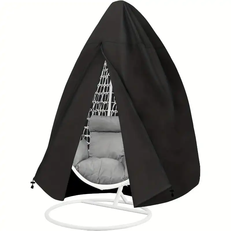 Egg Chair Cover, Heavy‑Duty Oxford Waterproof Swing Chair Protector, UV‑Weather‑Resistant Outdoor Wicker Egg Pod Chair Cover