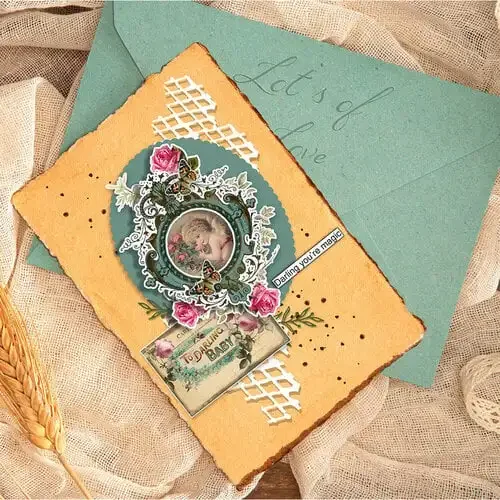 Regal Flourish Frame Broken Edges Metal Die Cutting 2026 New DIY Die Mold Scrap Booking Paper Making Cut Craft Big Die Handmade
