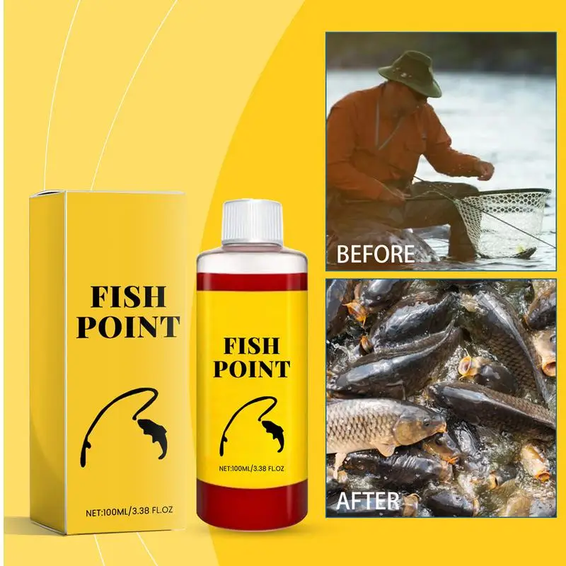 Fishing Bait Additive Liquid Powerful Fish Attractant Liquid 100ml Scent Fish Attraction Bait Red Worm Attractant Enhancer Smell