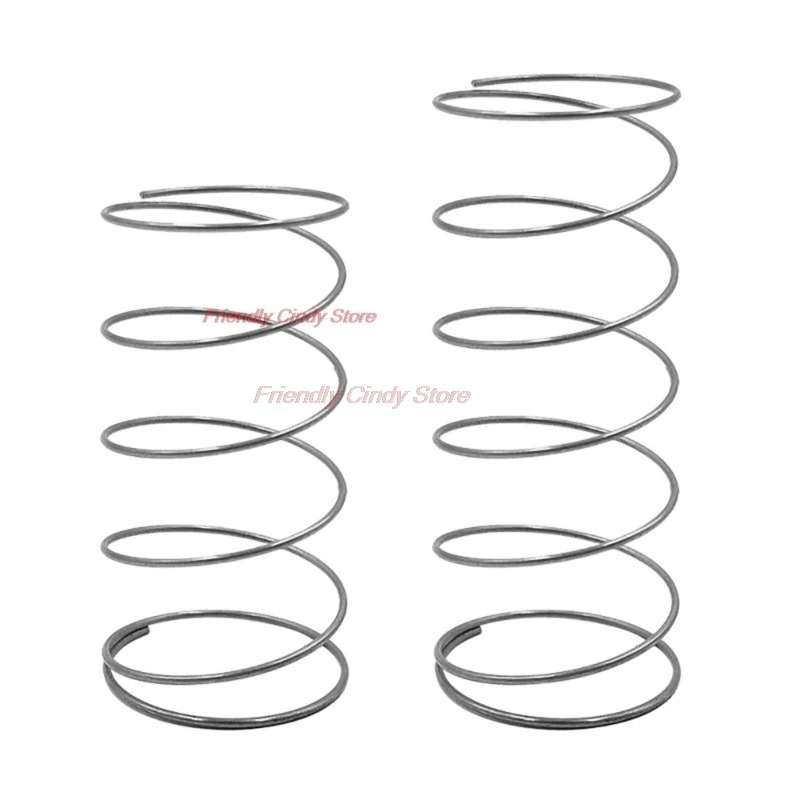 2Pcs Wire Diameter 2mm SUS304 Stainless Steel Large Diameter Compression Spring OD=30mm~50mm Free Length 30mm ~ 150mm