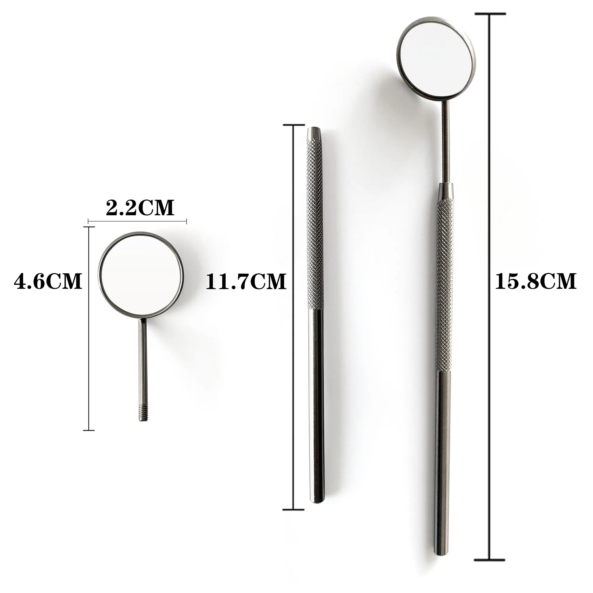Grafting Eyelash Extensions Checking Mirror Stainless Steel Material Hand Held Makeup Tools Tooth Checking Tool Eyelash Supplies