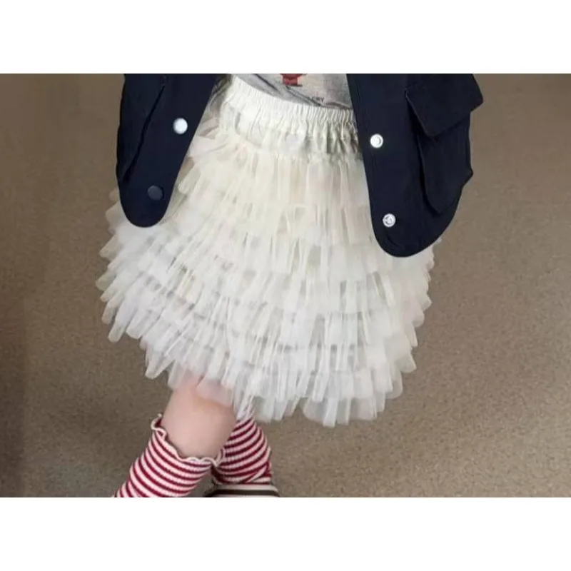 

Girls Short Skirt 2026 Spring/summer New Korean Version Solid Color Simple Cake Skirt Fashionable and Stylish Wear