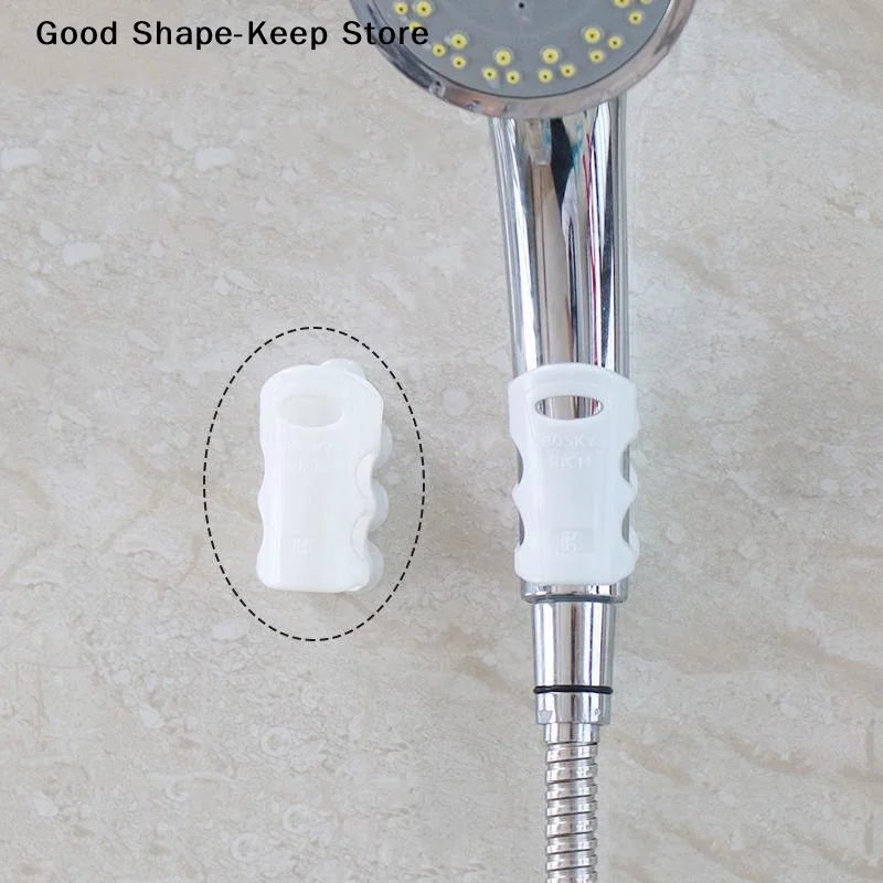 Adjustable Reusable Silicone Movable Shower Head Holder With Suction Cup Punch-free Shower Holder Bathroom Hooks Accessories