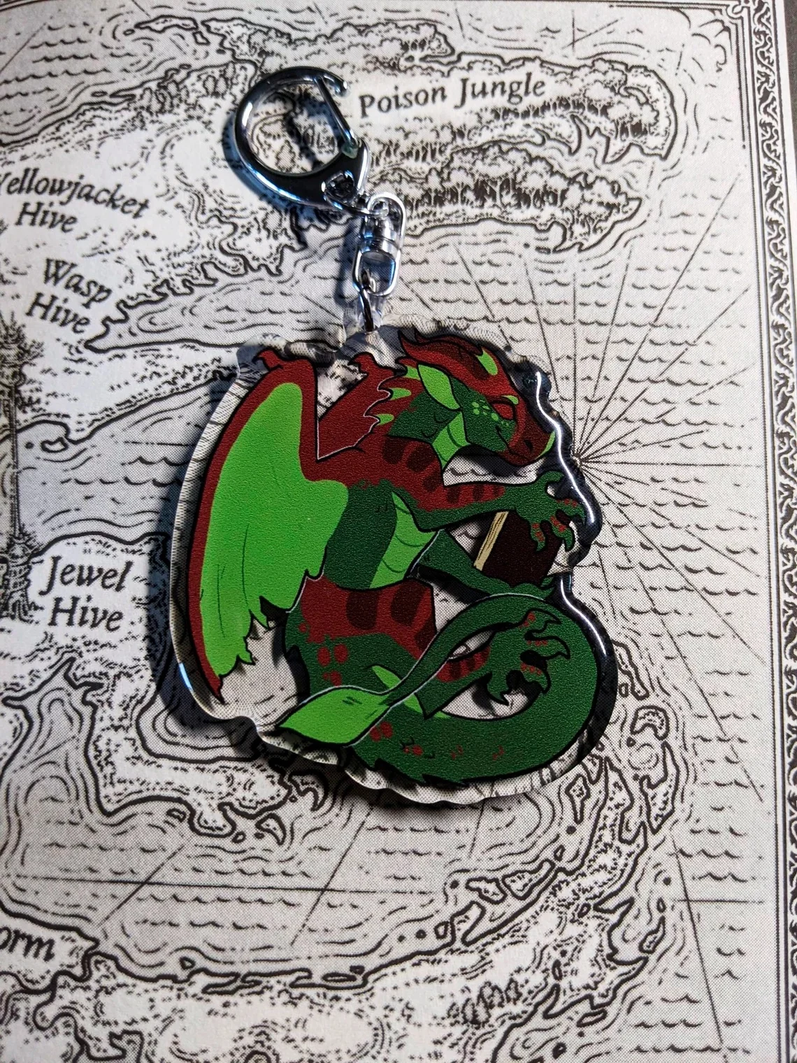 Hot Sale Anime Monarchs of Pantala Wings of Fire WOF Charms  Figures Acrylic Keychain Character Model  Friend Gift
