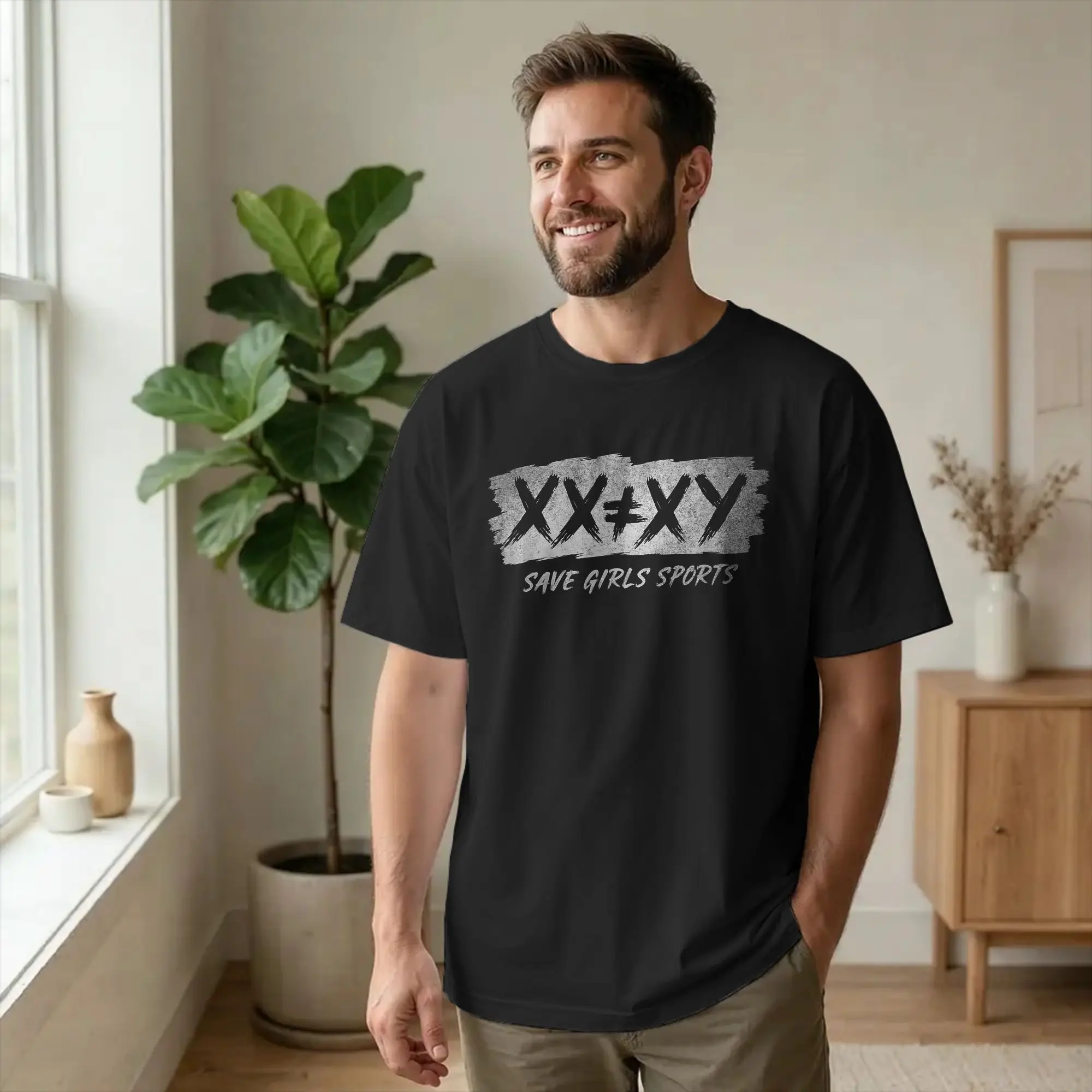 Men T-Shirts XX Does Not Equal XY Joke Novelty Cotton Tees Short Sleeve Science Funny T Shirt Crewneck Clothes Party