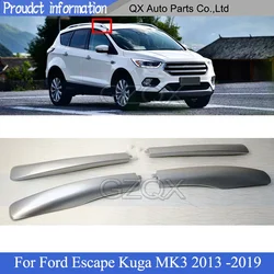 CAPQX Roof Luggage Rack Guard Cover Silver For Ford Escape Kuga MK3 2013 2014 2015 2016 2017 2018 2019 Luggage Rack Cover