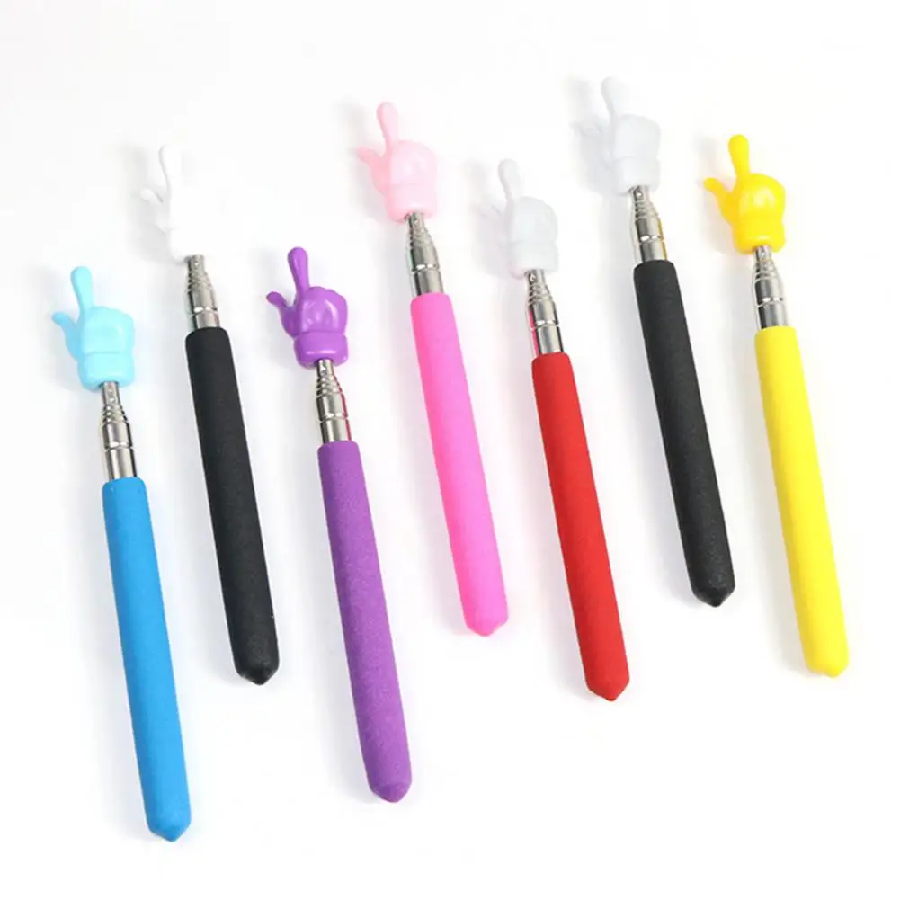 4Pcs Convenient Teaching Pointers Long Service Life Pointing Sticks Finger Shape Retractable Finger Pointer Sticks  Teaching