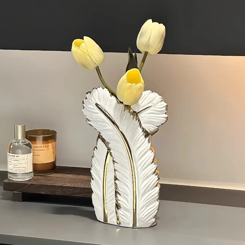 

Nordic Balcony Vases Office Homestay Simplicity Living Room Bottle Vases Pots Plants Ceramic Home Decor Ваз MH40HP