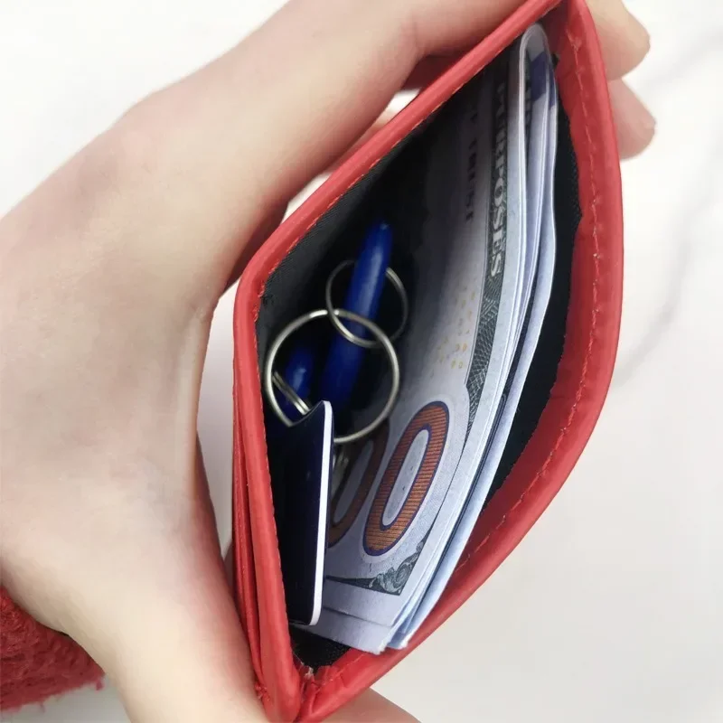 1Pc PU Leather ID Card Holder Candy Color Bank Credit Card Box Multi Slot Slim Card Case Wallet