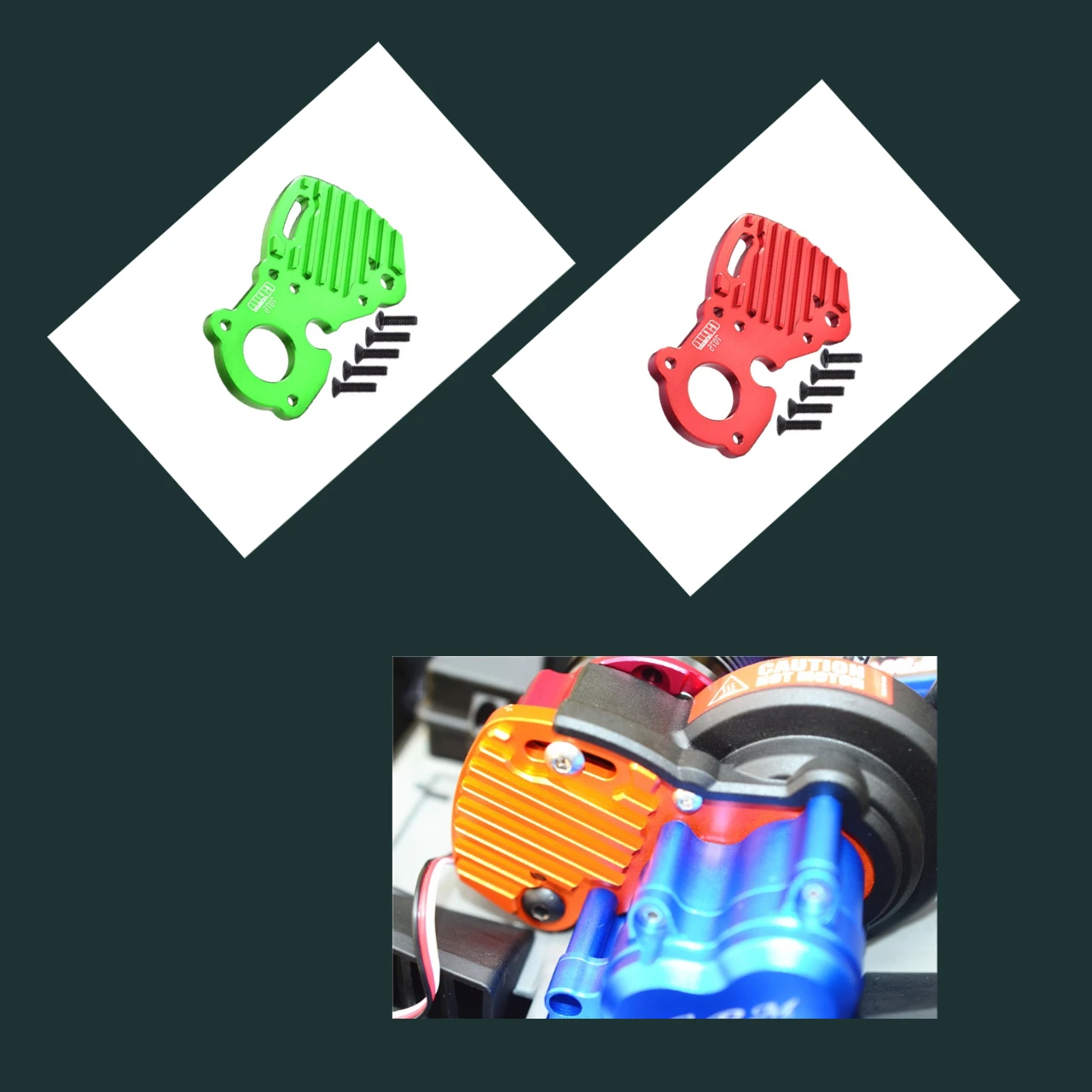 GPM Aluminum 7075-T6 Motor Plate For TRAXXAS 1/10 E-Revo Vxl Brushless 8690