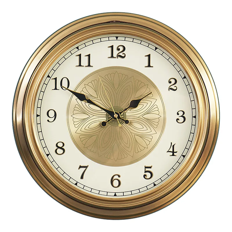 ZML modern living room home wall clock retro atmosphere wall watch new Chinese wall clock