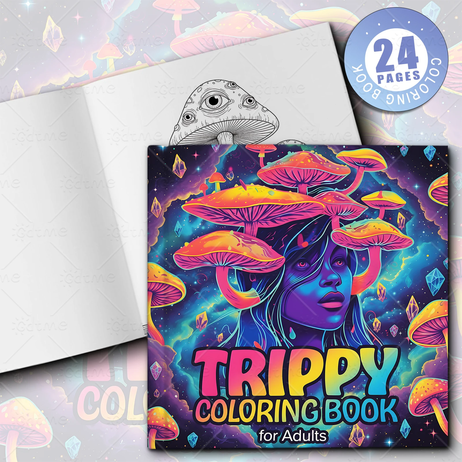 1pc Art Coloring Book 24 Page Picture Book Gift For Birthday Party Relieve Stress Kill Time Graffiti Painting Drawing Art Books