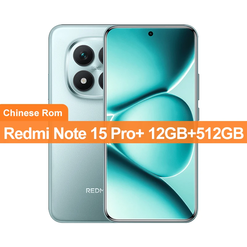 China Version Xiaomi Redmi Note 15 Pro+ 256GB/512GB Snapdragon 7s Gen 4 50MP+32MP Camera 6.83" 1.5K Display 90W 7000mAh Battery