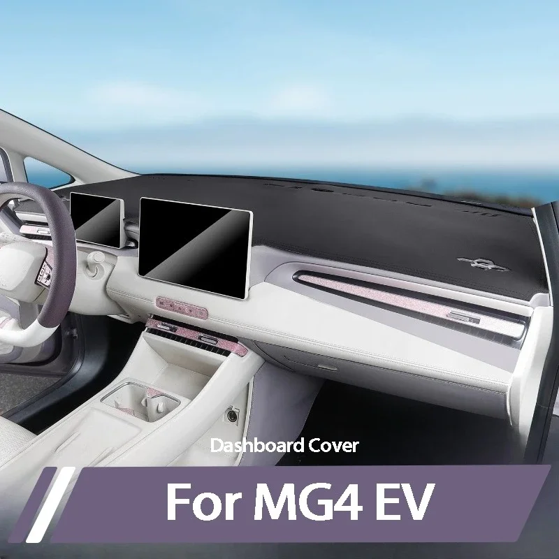For MG4 EV 2025 2026 Dashboard Anti Slip Mat Sun Protection Anti Glare Center Console Cover Car Interior Accessories