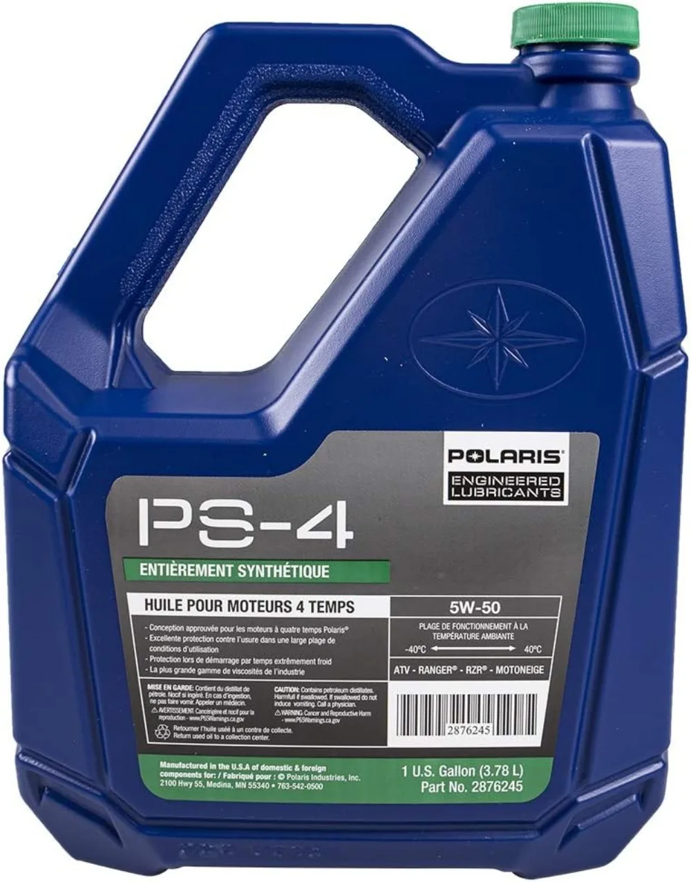 1 Gallon PS-4 Full Synthetic Oil 4-Cycle 5W-50 OEM For ACE General Ranger RZR Sportsman